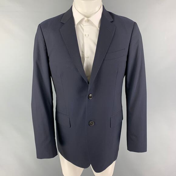 GUCCI Size 40 Navy Wool Single Breasted Sport Coat - Picture 1 of 1
